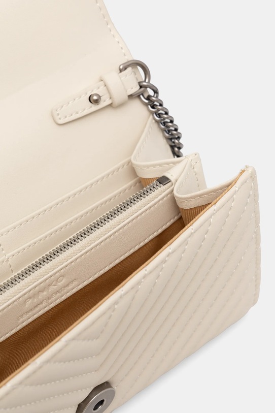 Kožená kabelka Pinko 100062.A0GK béžová