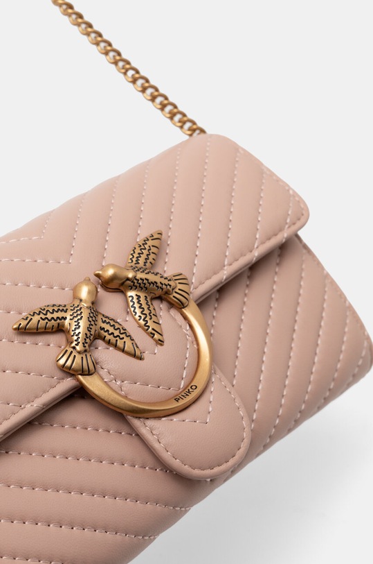 Doplňky Kožená kabelka Pinko 100062.A0GK růžová