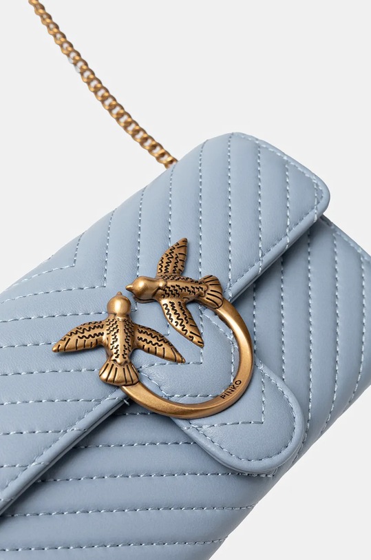 Akcesoria Pinko torebka skórzana 100062.A0GK niebieski