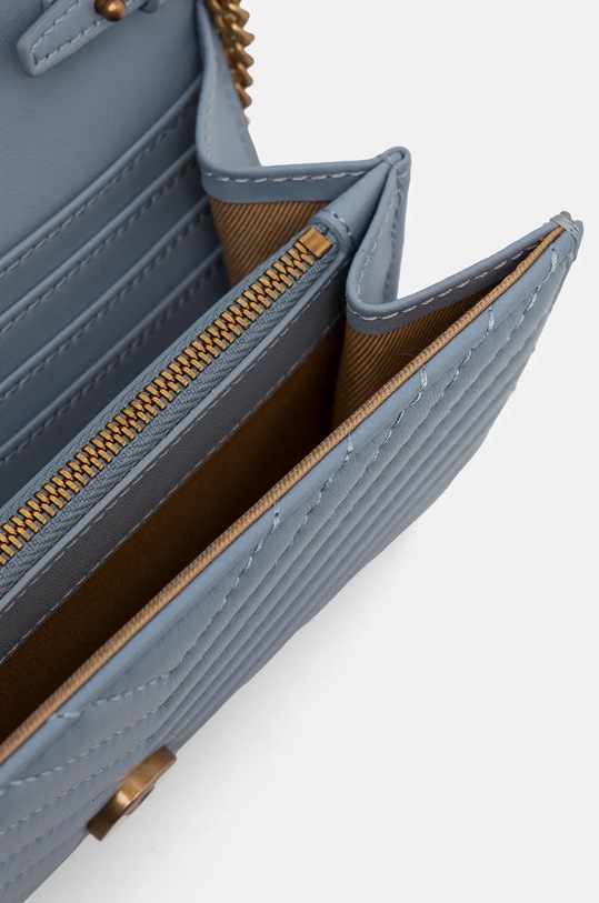 Pinko torebka skórzana niebieski 100062.A0GK