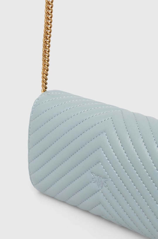 Pinko torebka skórzana niebieski 100062.A0GK