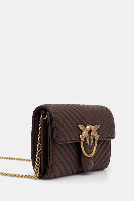 Pinko torebka skórzana 100062.A0GK brązowy AA00