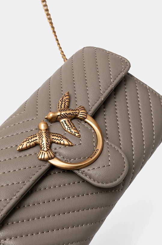 Accesorii Pinko poșetă de piele 100062.A0GK gri