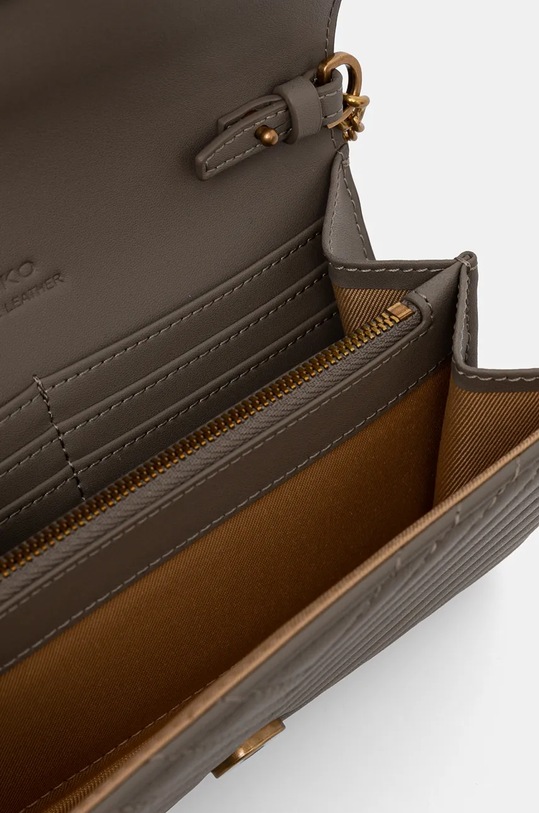 Pinko poșetă de piele 100062.A0GK gri