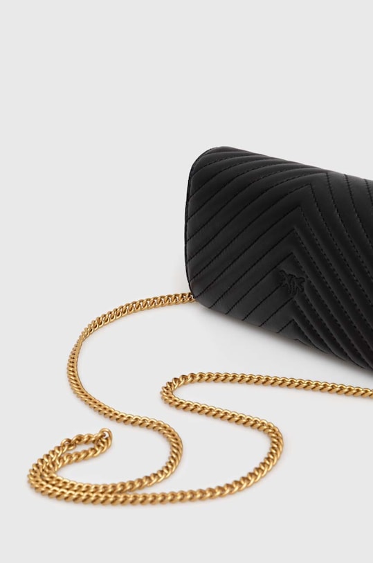 Akcesoria Pinko torebka skórzana 100062.A0GK czarny