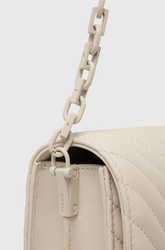 Pinko torebka skórzana beżowy 100067.A0VM