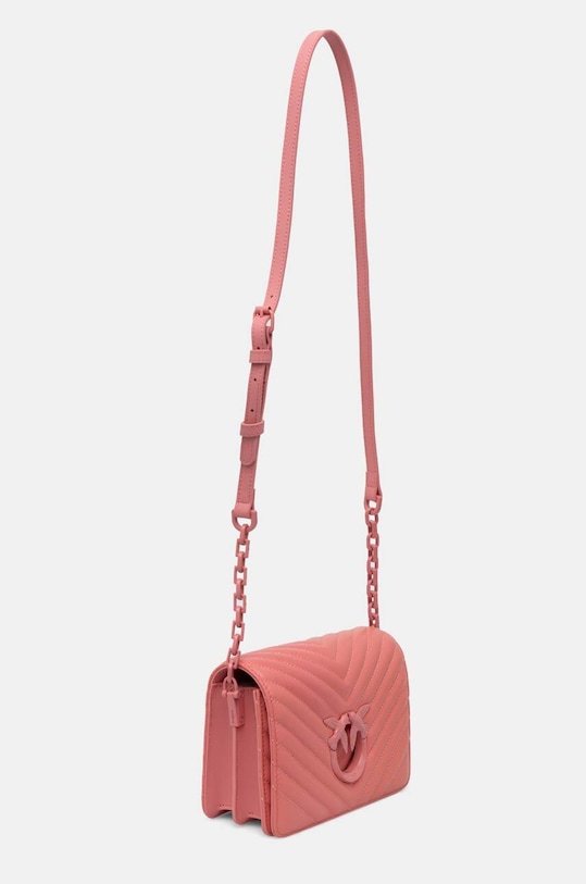 Kožená kabelka Pinko 100067.A0VM ružová AA00