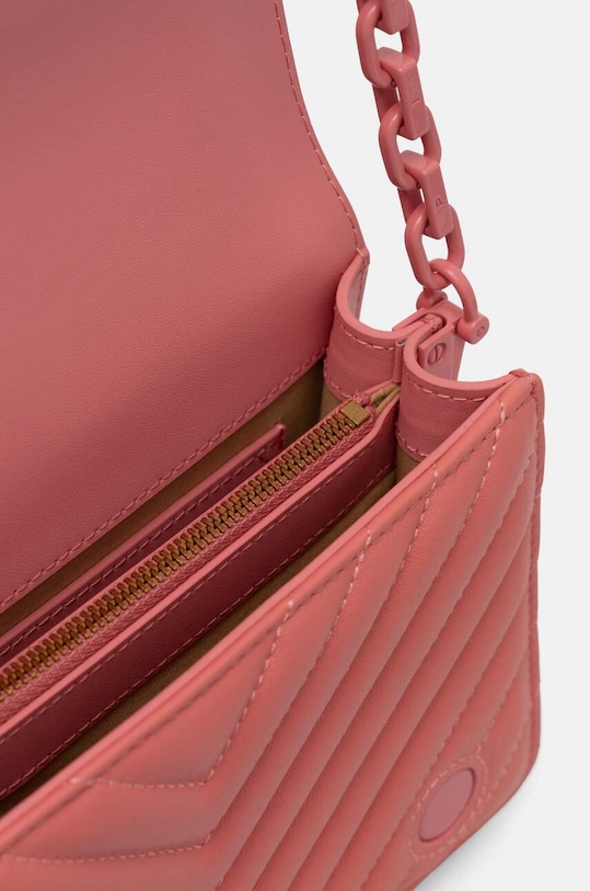 Kožená kabelka Pinko 100067.A0VM ružová