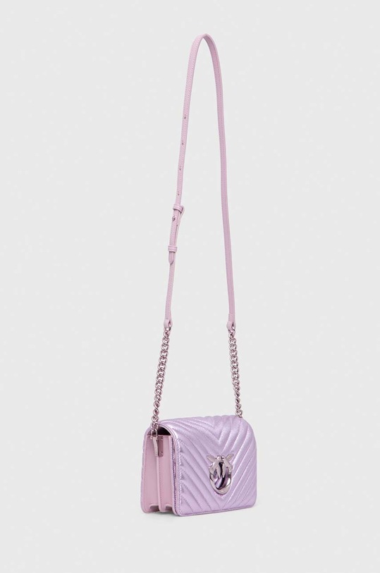 Δερμάτινη τσάντα Pinko 100067.A1JE μωβ SS24