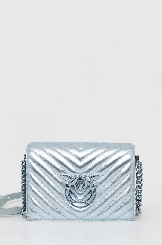 Δερμάτινη τσάντα Pinko 100067.A1JE μπλε SS24