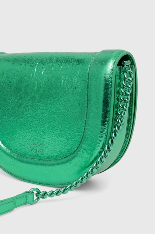 Kožená kabelka Pinko zelená 101510.A1JG