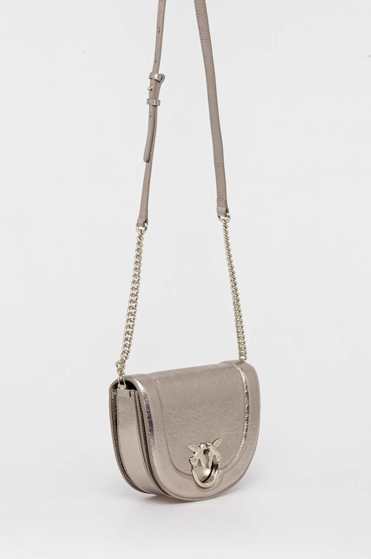 Akcesoria Pinko torebka skórzana 101510.A1JG srebrny
