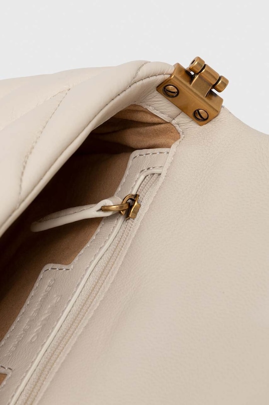 Kožená kabelka Pinko 101584.A1ET bílá