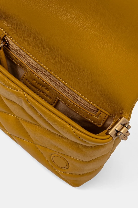 Kožená kabelka Pinko 101584.A1ET žlutá