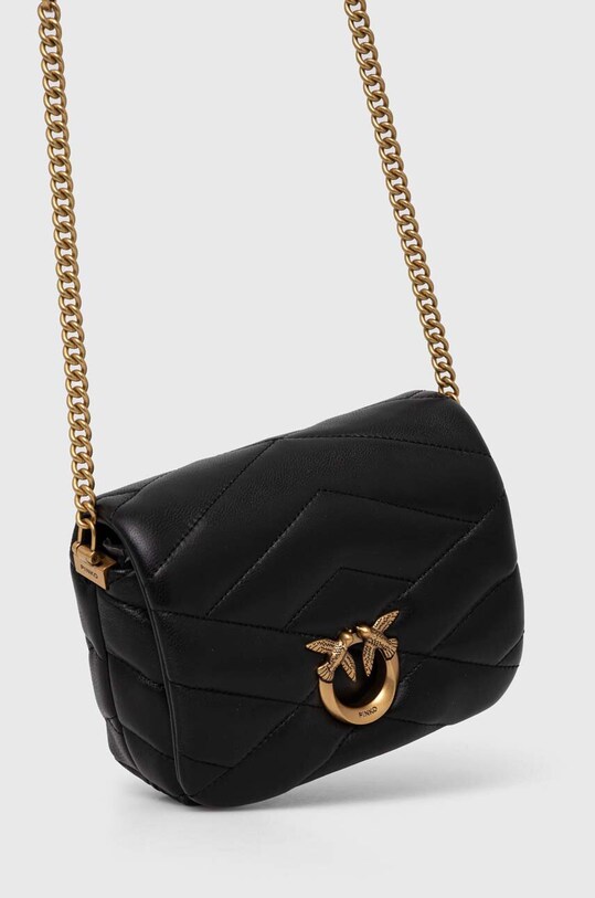 Pinko torebka skórzana czarny 101584.A1ET