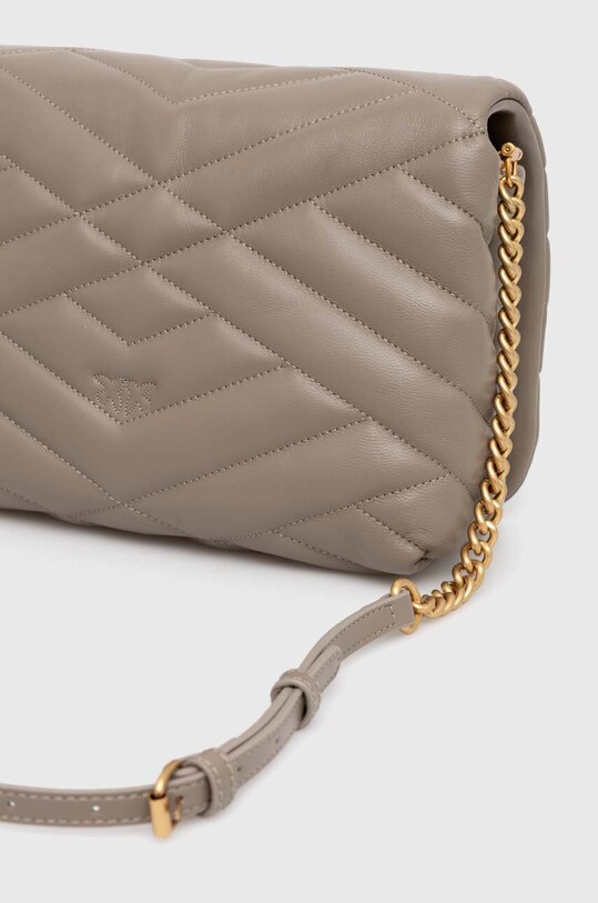 Accesorii Pinko poseta de piele 101585.A1ET gri