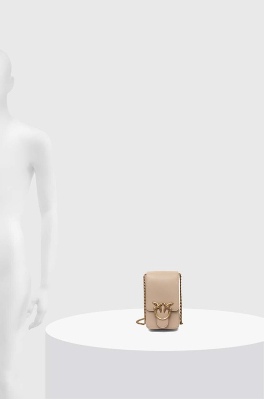 Pinko torebka skórzana 102739.A0F1 beżowy