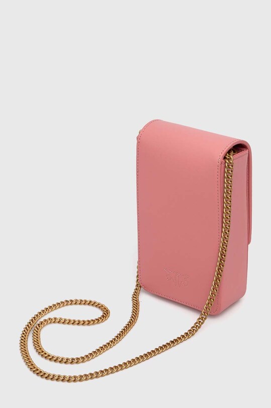 Шкіряна сумочка Pinko 102739.A0F1 рожевий AA00