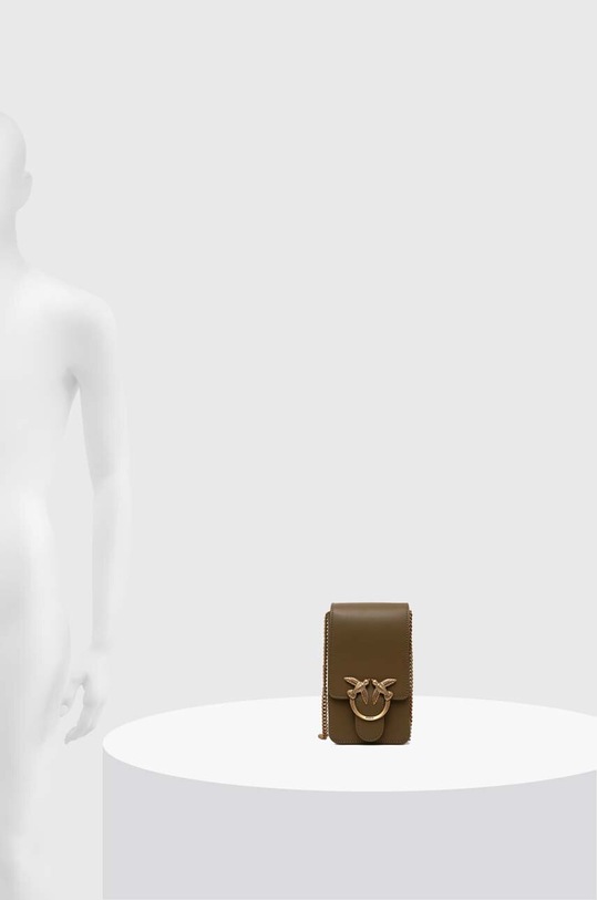 Кожена чанта Pinko 102739.A0F1 зелен