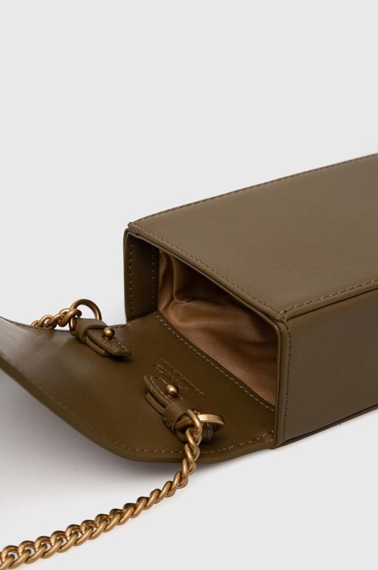 Кожена чанта Pinko зелен 102739.A0F1