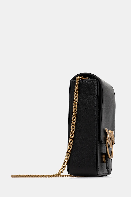 Δερμάτινη τσάντα Pinko 102739.A0F1 μαύρο AA00