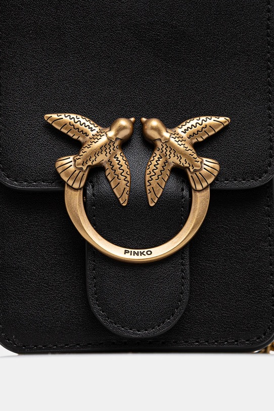 Αξεσουάρ Δερμάτινη τσάντα Pinko 102739.A0F1 μαύρο