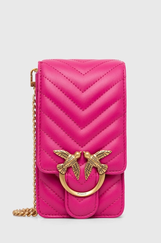 Pinko torebka skórzana 102739.A0GK różowy AA00