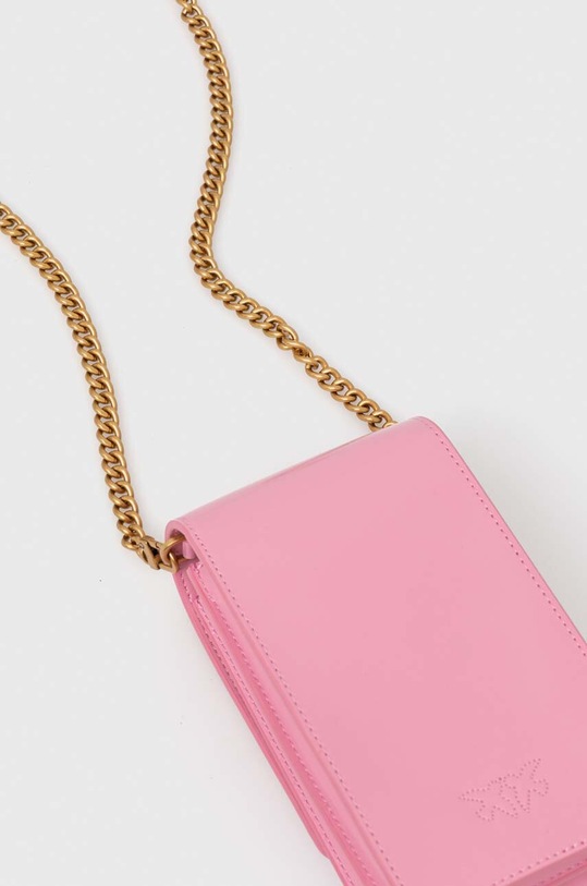 Pinko torebka skórzana różowy 102739.A1EN