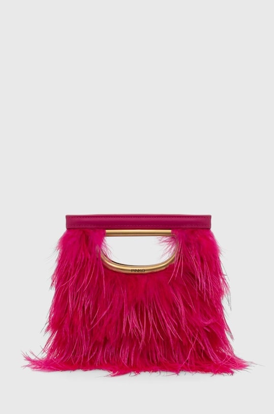 Сумочка Pinko гладкий рожевий 102772.A1KI