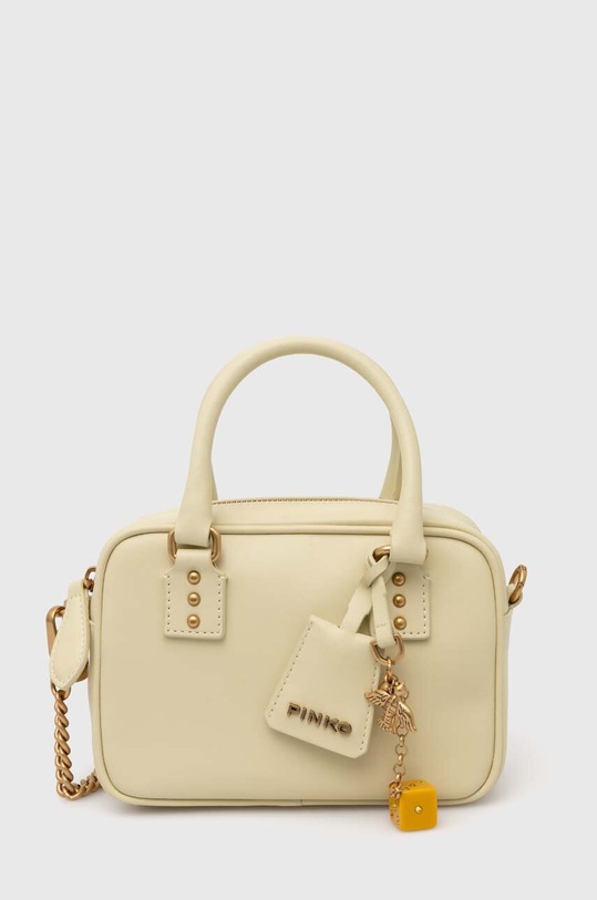Pinko torebka skórzana skóra licowa beżowy 102791.A0F1