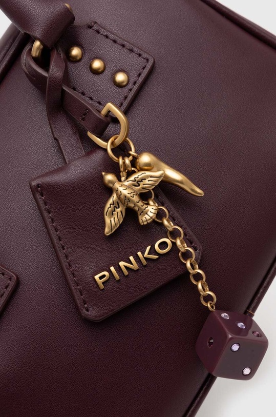 Кожаная сумочка Pinko 102791.A0F1 фиолетовой