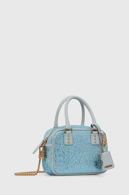 Akcesoria Pinko torebka zamszowa 102791.A1KO niebieski