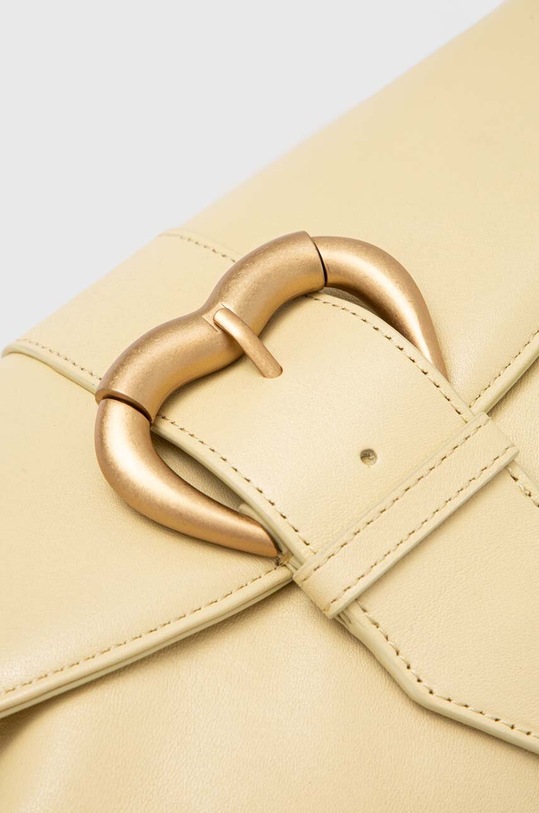 Pinko torebka skórzana żółty 102801.A1MI