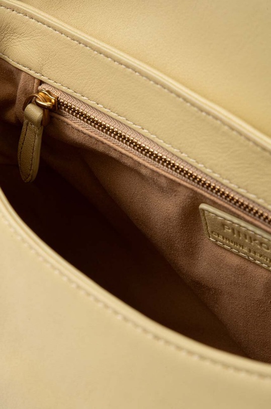 Pinko torebka skórzana 102801.A1MI żółty