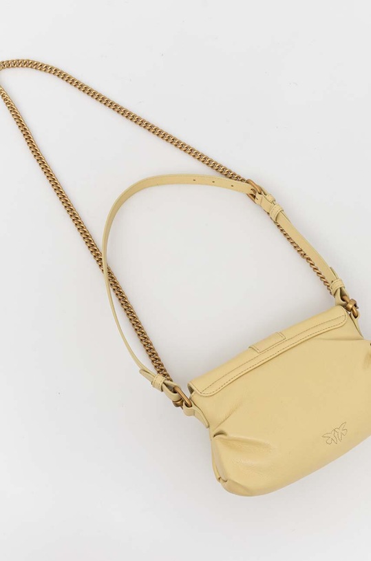 Шкіряна сумочка Pinko жовтий 102802.A1MI