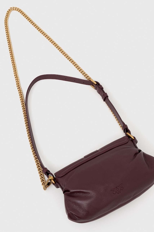 Pinko torebka skórzana fioletowy 102802.A1MI