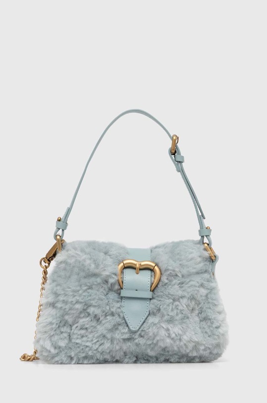 Pinko torebka skóra licowa niebieski 102802.A17Y