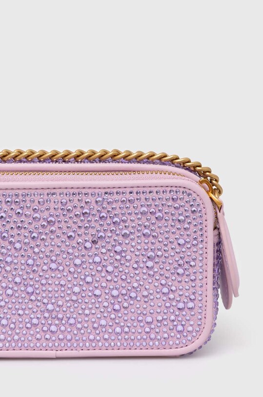 Akcesoria Pinko torebka zamszowa 102810.A0EH fioletowy