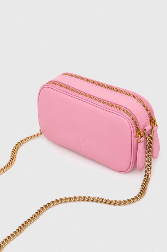 Pinko torebka skórzana 102810.A1F1 różowy