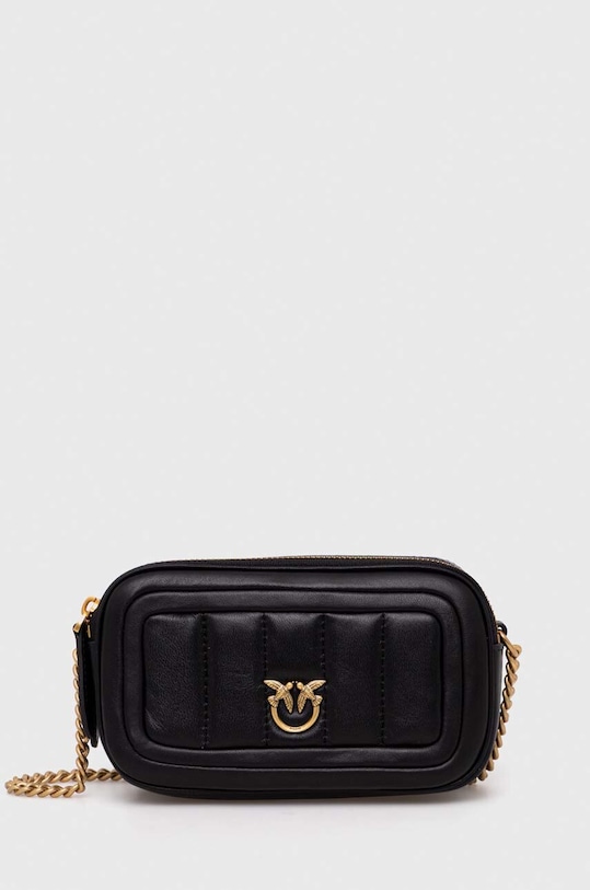 Pinko torebka skórzana skóra licowa czarny 102810.A1F1