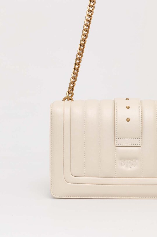 Accesorii Pinko poseta de piele 102823.A1F1 bej
