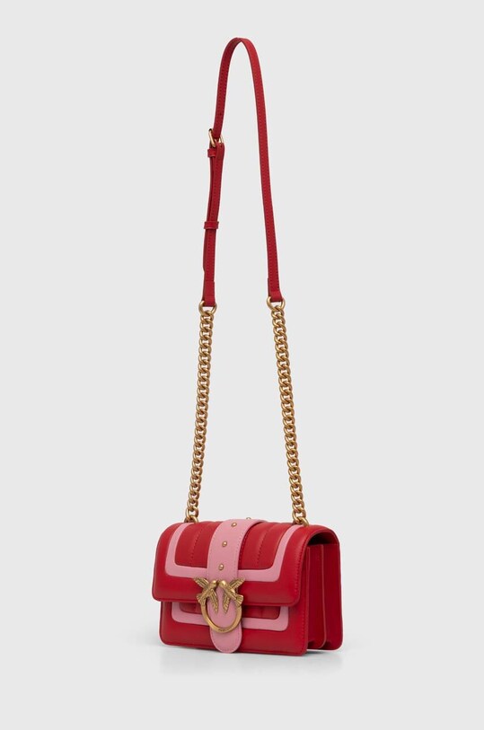 Δερμάτινη τσάντα Pinko 102824.A1F1 ροζ SS24