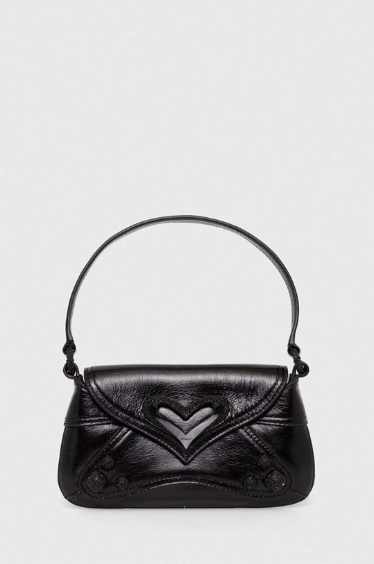 Pinko torebka skórzana nie mieści A4 czarny 102830.A1RR