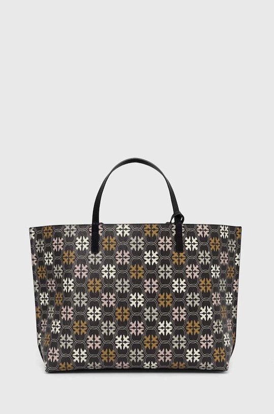 Τσάντα Pinko λείο δέρμα μαύρο 102832.A1EM