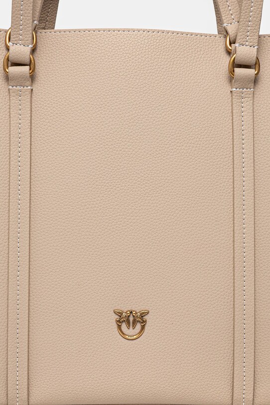 Шкіряна сумочка Pinko бежевий 102832.A1LF