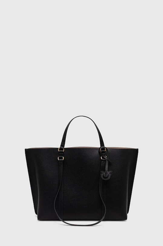 Кожаная сумочка Pinko кожа чёрный 102832.A1LF