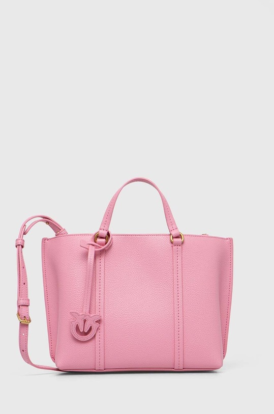 Pinko torebka skórzana skóra licowa różowy 102833.A1LF