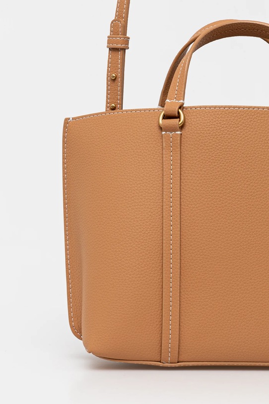 Accesorii Pinko poseta de piele 102833.A1LF maro