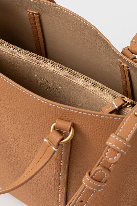 Шкіряна сумочка Pinko 102833.A1LF коричневий