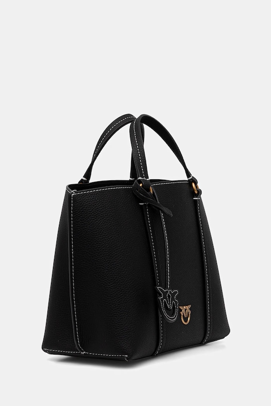 Δερμάτινη τσάντα Pinko 102833.A1LF μαύρο AA00